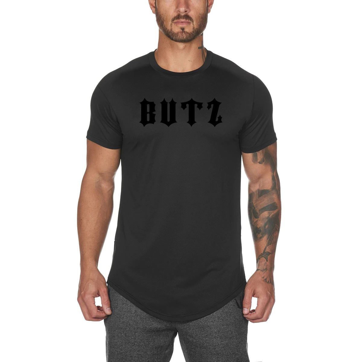 Men's Fitness Plain Gym Shirts