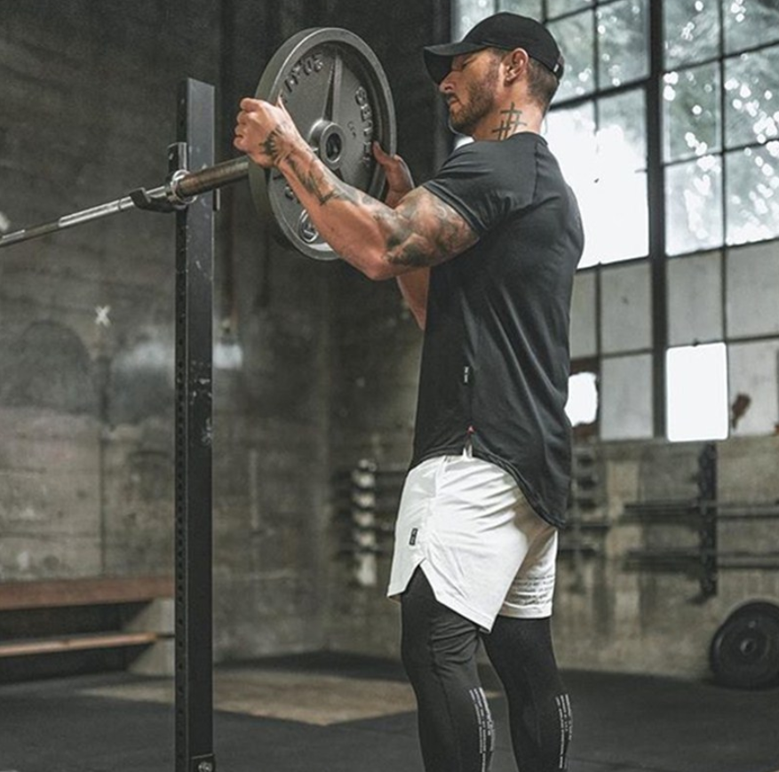 Men's Fitness Plain Gym Shirts