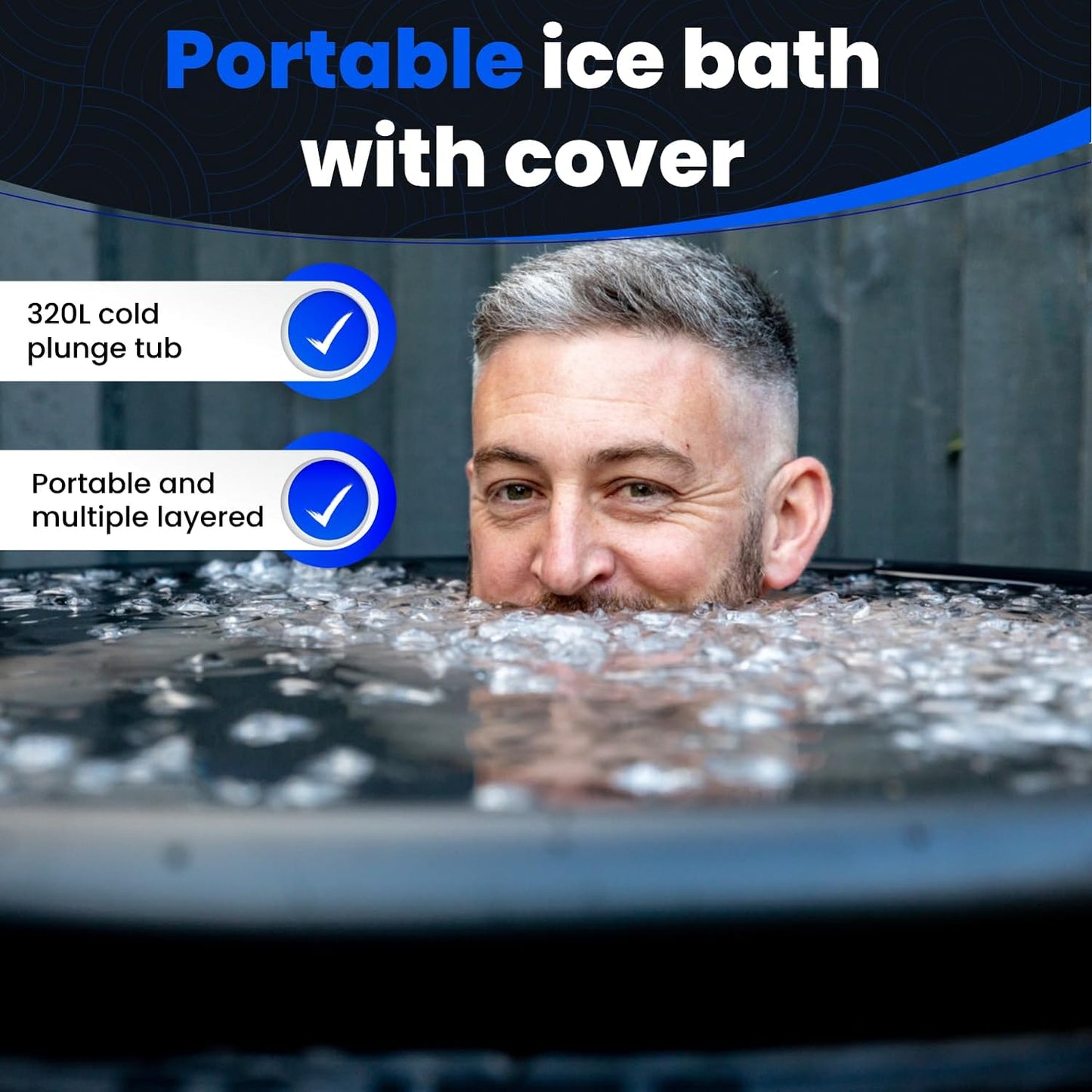 Portable 320L Ice Bath Tub