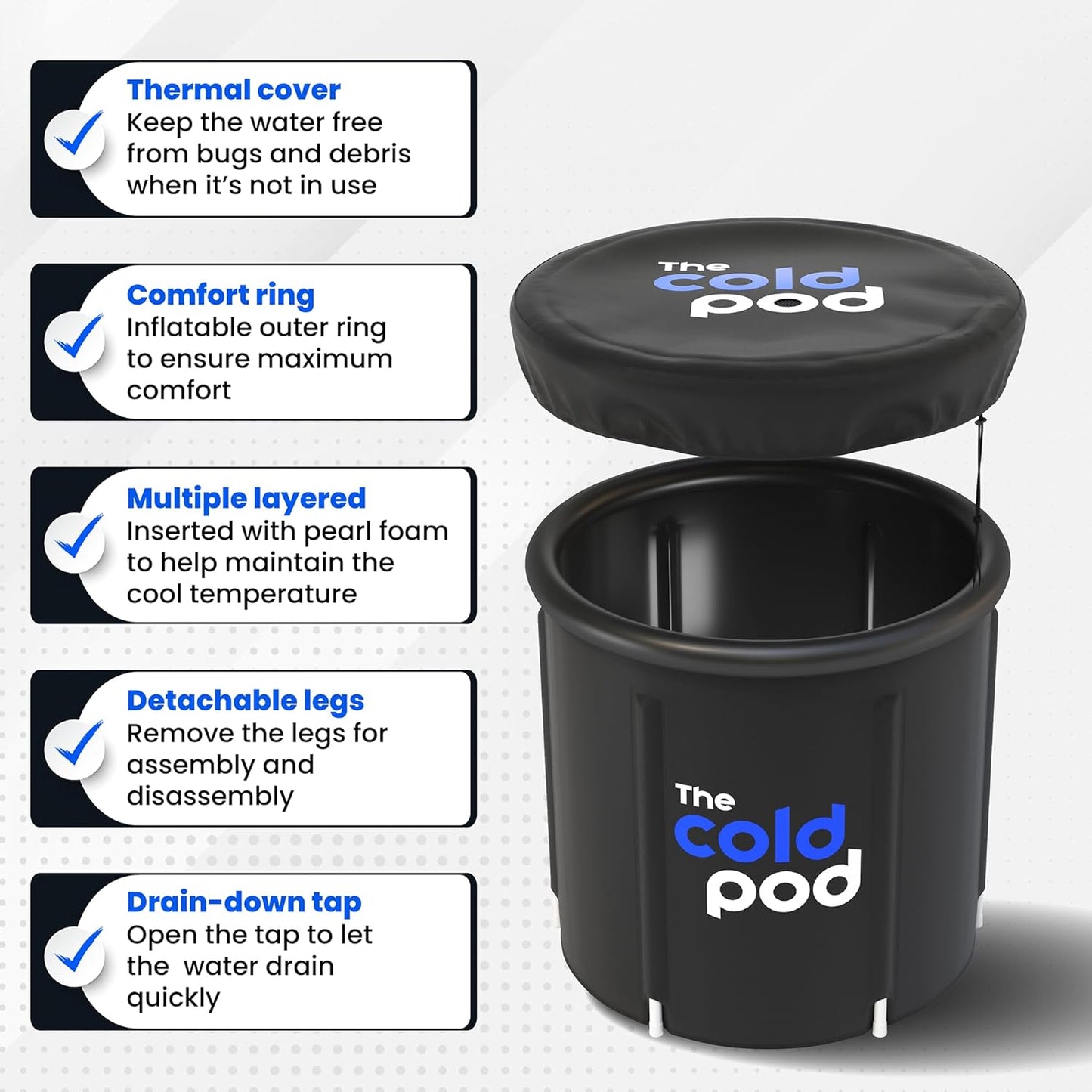 Portable 320L Ice Bath Tub