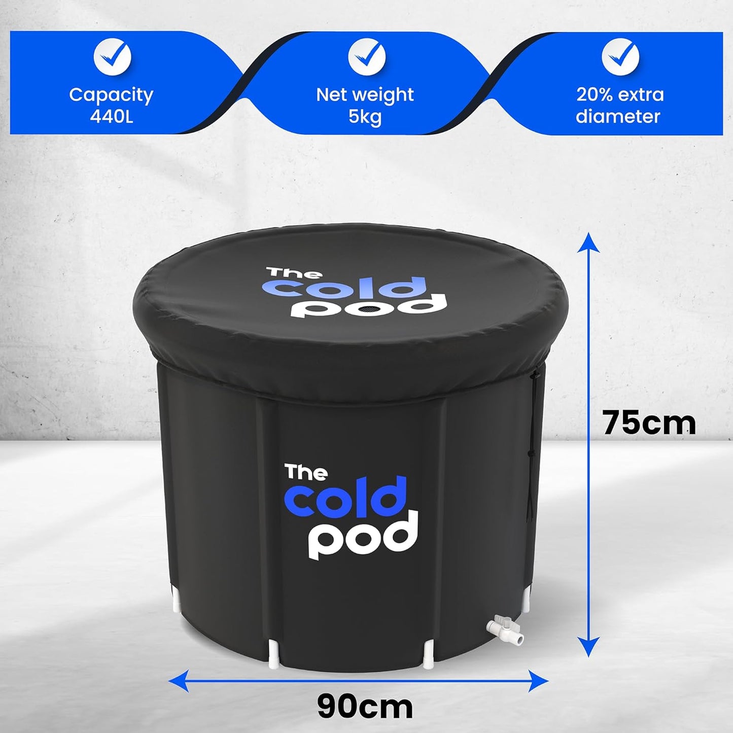 Portable 320L Ice Bath Tub